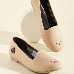 Lola in the Sky ModCloth Bear Face Ballet Flats